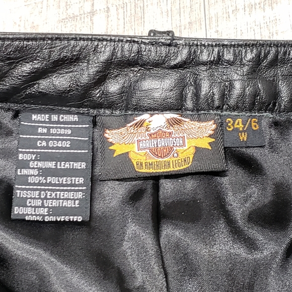 💰SOLD💰💥Harley-Davidson Crocodile🐊Leather Pants👖Sz 6 - Picture 11 of 16